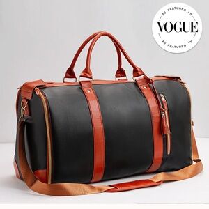 Black and Brown Luhxe Travel Bag